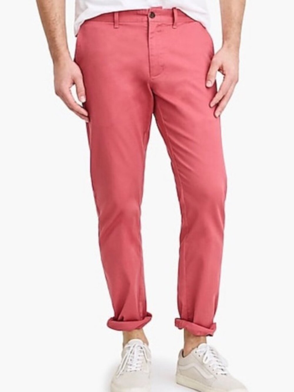 J.Crew Flex Chino Pants 29x32 Pink Raspberry Stretch Straight Leg